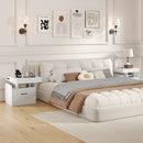 Nightstand with Charging Station Modern Bedside Table for Living Room Bedroom Office by LJGDeals