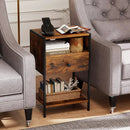 Nightstand with Charging Station Bedside Table with USB Ports and Outlets by LJGDeals