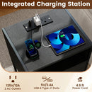 Nightstand with Charging Station Bedside Table with USB Ports and Outlets by LJGDeals