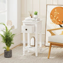3-Tier Nightstand with Drawer and Open Storage Shelf by LJGDeals
