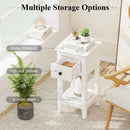 3-Tier Nightstand with Drawer and Open Storage Shelf by LJGDeals