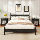 Set of 2 Nightstand with Drawer 3-Tier Modern Bedside Table with Open Shelf and Storage by DirectDeals