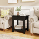 Round Patio Storage Side Table for Poolside and Balcony by DirectDeals