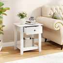Nightstand with Drawer 3-Tier Modern Bedside Table with Open Shelf and Storage by LJGDeals