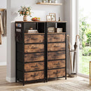 Nightstand with Integrated Charging Station 39 Inches Modern Bedside Table by LJGDeals