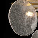 Disc hanging glass chandelier