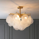 Disc hanging glass chandelier