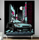 Nissan GTR Sports Car Wallpaper. Illustration of the iconic GTR.