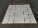 Oriental White Marble 1/2" x 12" - Pencil Liner Honed Tile