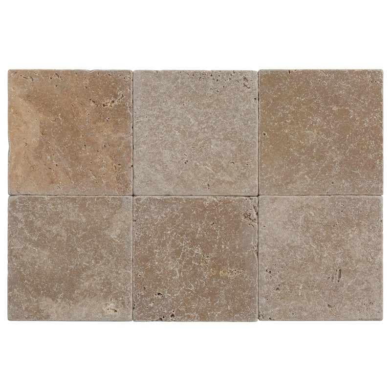 Noce Tumbled Travertine Tiles