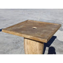 Noce Brown Travertine Square Shower Base - 36x36x2 Honed Finish