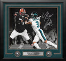 Nolan Smith Blackout Action Philadelphia Eagles Autographed 11" x 14" Framed Football Photo by Dynasty Sports & Framing