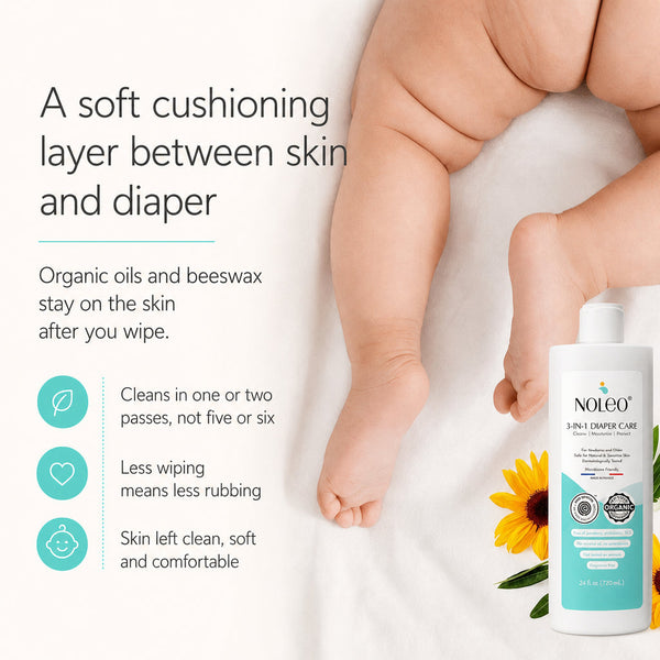 NOLEO DUO: 3-in-1 Diaper Rash Cream & Large Cotton Pads, photo 2 of 11