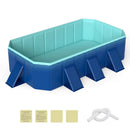 Non-Inflatable Swimming Pool Portable Around Ground Pool with 24 Wall Panels by LJGDeals