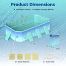 Portable Above Ground Swimming Pool with 24 Wall Panels by LJGDeals