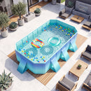 Portable Above Ground Swimming Pool with 24 Wall Panels by LJGDeals