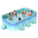 Portable Above Ground Swimming Pool with 24 Wall Panels by LJGDeals