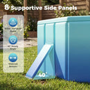 Portable Above Ground Swimming Pool with 8 Support Panels by LJGDeals
