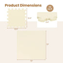 Interlocking Foam Floor Tiles 36-Pack with Borders by LJGDeals