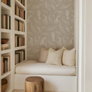 Quill Whispers Wallpaper – Warm Taupe