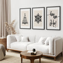 Nordic Style Xmas Triptych Wall Art Prints Set by Wall Art Set