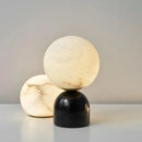 Round Alabaster Table Lamp