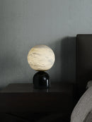 Round Alabaster Table Lamp