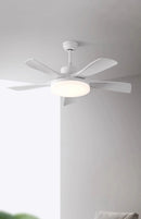 Nordic Fan Blade White Ceiling Fan Light