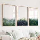 Modern Minimalist Forest Photography. Nordic Wall Art Set by Wall Art Set