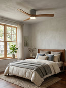 Nordic Propeller Wooden Ceiling Fan Light