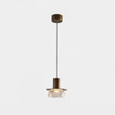 Nordic Gold Crackle Glass Pendant Light