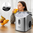 Nugget Countertop Ice Maker with Soft Chewable Pellet Ice-Silver by LJGDeals