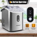Nugget Countertop Ice Maker with Soft Chewable Pellet Ice-Silver by LJGDeals