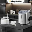 Nugget Countertop Ice Maker with Soft Chewable Pellet Ice-Silver by LJGDeals