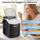 Nugget Ice Maker Countertop with Audible Ice Full Alarm by LJGDeals