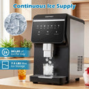 Nugget Ice Maker with Self Dispensing 80 LBS Per Day Chewable Pellet Ice Machine by LJGDeals