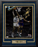 Dikembe Mutombo Denver Nuggets Autographed 16x20 Framed Photo Inscribed Hall of Fame: Gold Ink by Dynasty Sports & Framing