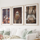 Charming and Spooky Art for Fall Season Poster by Wall Art Set