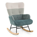 Nursery Rocking Chair with Ergonomic Armrests and High Backrest by LJGDeals