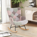 Nursery Rocking Chair with Ergonomic Armrests and High Backrest for Living Room by LJGDeals