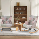 Nursery Rocking Chair with Ergonomic Armrests and High Backrest for Living Room by LJGDeals