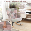 Nursery Rocking Chair with Ergonomic Armrests and High Backrest for Living Room by LJGDeals