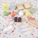 24-Piece Wooden Picnic Pack Pretend Play Set | Food Cutting & Role Play
