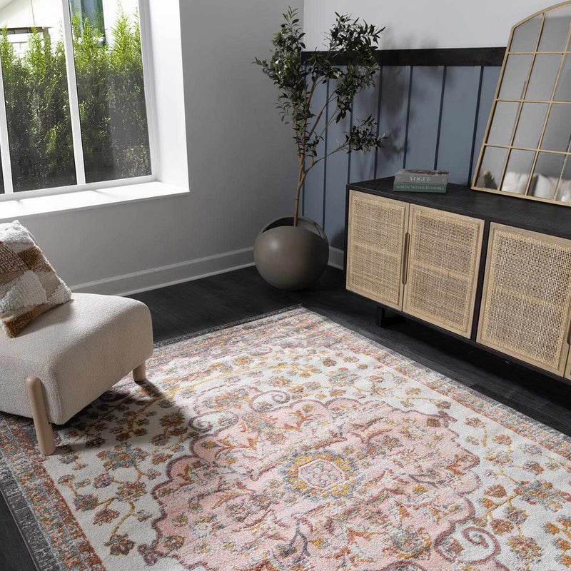 Oark Floral Medallion Area Rug