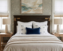 Oaxaca Dashes Pillow Cover in Navy, Schumacher Textiles