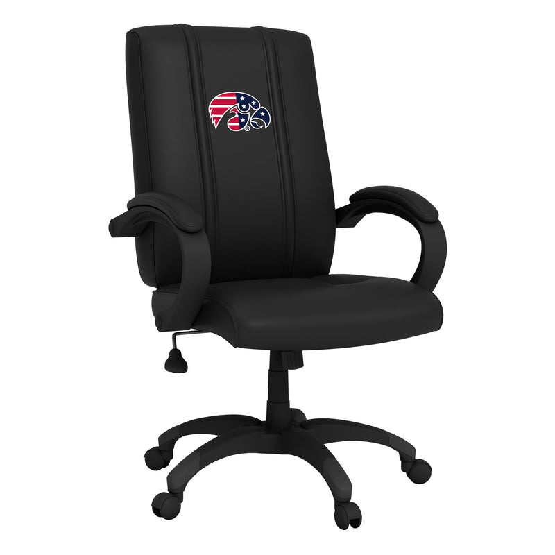 Office Chair 1000 with Iowa Hawkeyes Patriotic Primary Logo