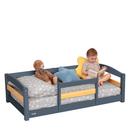 Crib Size Wooden Floor Bed Frame with Rails for Toddlers Age 1–3 by Ocodile.com