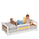 Crib Size Wooden Floor Bed Frame with Rails for Toddlers Age 1–3 by Ocodile.com