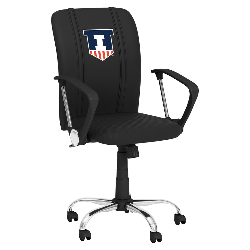 Curve Task Chair with Illinois Fighting Illini Logo