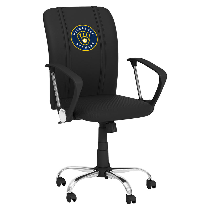 Curve Task Chair with Milwaukee Brewers Primary Logo